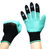 A Pair Gardening Digging Gloves Planting Rubber Polyester Safety Work Gloves