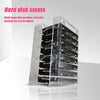 3.5 Inch HDD Hard Drive Cage 8X3.5 Inch HDD Cage Rack DIY Hard Disk Case for BTC Mining Computer Storage Expansion