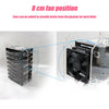 3.5 Inch HDD Hard Drive Cage 8X3.5 Inch HDD Cage Rack DIY Hard Disk Case for BTC Mining Computer Storage Expansion