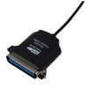 Vervmczn New Parallel Port DB36 Printer USB Card Converter Adapter Black
