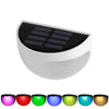 Colorful Wall Mounted LED Solar Light Outdoor Waterproof Garden Lawn Fence Landscape Lamp