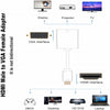 HDMI to VGA Adapter Converter,Hdmi to VGA Adapter (Male to Female) for Computer, Desktop, Laptop, PC, Monitor, Projector, HDTV, Chromebook, Raspberry Pi, Roku, Xbox