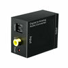 Digital Optical Coax to Analog RCA L/R Audio Converter Adapter with Fiber Cable