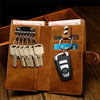 Men Multifunction Wallet Card Holder Changes Purse Car Key Holder PU Leather Wallet