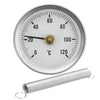63mm 0-120º C Clip Dial Thermometer Temperature Temp Gauge With Spring