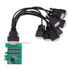 PCIE Serial Rs232 Ports Adapter Card Pcie X1 I/O Controller Card 4 DB 9 Bracket PCI WCH384 Chipset