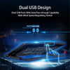 Laptop Cooling Pad, Gaming Notebook Cooler for up to 15.6 Inch Laptop, 6 Fans with Blue Light, 4 Heights Adjustment, 2 USB Port, 2021 Newest Laptop Cooling Fan Stand