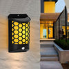 1W Solar Power PIR Motion Sensor Outdoor Fence LED Light Waterproof Garden Porch Yard Wall Lamp