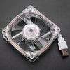 USB Coolling Fan, LED CPU Cooling Fan, 8Cm for PC Computer