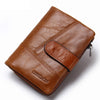 Genuiner Leather Money Coin Wallet Bifold Card Holder ID Photo Holder Wallet