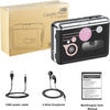 Portable Cassette Player, Converter Recorder Convert Tapes to Digital MP3 save into USB Flash Drive/ No PC Required Black
