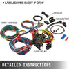 21 Circuit Wiring Harness Kit Long Wires Wiring Harness 21 Standard Color Wiring Harness Kit