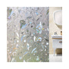 3D Waterproof PVC Frosted Static Window Sticker Flower Pattern Glass Film for Home Bedroom Bathroom 45x200cm/roll