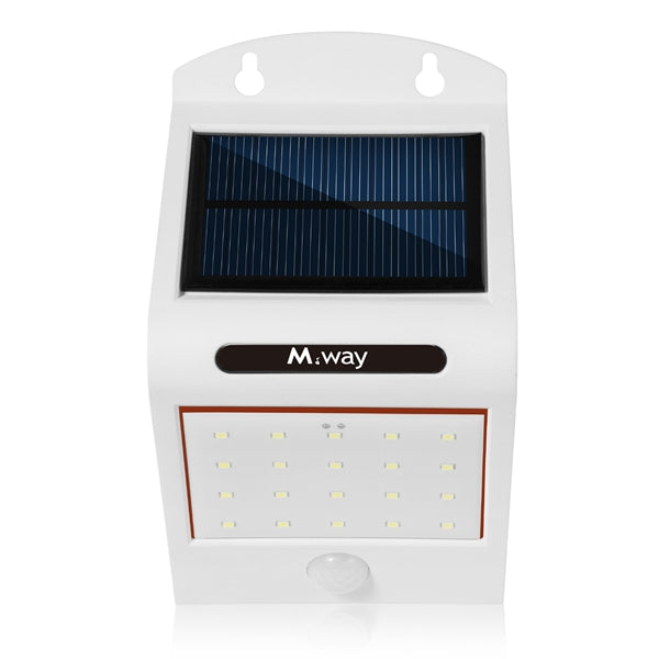 Solar Power 20 LED Waterproof PIR Motion Sensor Wall Light Outdoor Garden Lamp