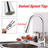 Kitchen Basin Sink Pull Out Tap Faucet Swivel Gooseneck Spout Spray Water Mixer