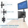 Vertical Dual Monitor Stand | Fits 19"-32" Monitors | Desk Mount