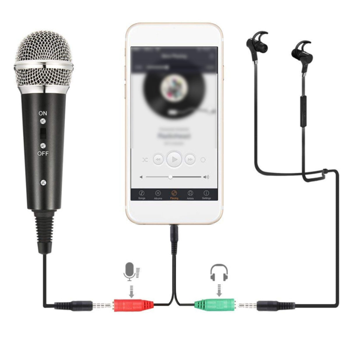 Bakeey Studio Condenser Microphone Set Recording Broadcasting Mic With Stand For PC Phone Karaoke