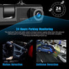 3 Channel Dash Cam Front and Rear Inside, 1080P Dash Camera for Cars, Dashcam Three Way Triple Car Camera with IR Night Vision, Loop Recording, G-Sensor, Parking Monitor, Motion Detection