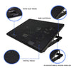 - Quiet Portable 12" - 17" Laptop Cooler Cooling Pad - Ultra Slim 2Xusb Powered (5 Fans) with Adjustable Heigh