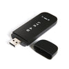 4G LTE USB Network Adapter Wireless Network Card Portable WIFI Band B1/B3/B4//B5/B8/B18 with Wifi Black Shell US Version