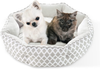 JOYO Cat Bed for Indoor Cat, 20 inch Pet Bed Machine Washable with Non-Slip Bottom for Cats or Small Dogs, Double Sided Cat Cushions Bed for Summer and Winter, Soft Round Sofa Bed for Kitties Puppy