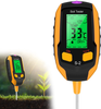 Esimen Upgraded 4-in-1 Soil PH Meter, Soil Tester Moisture with Light/PH/Temperatur, Digital Plant Thermometer Test, Moisture Meter Light for Gardening, Farming, Indoor and Outdoor Plants (Yellow S1)
