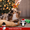 Christmas Catnip Toys Cat Chew Toy Bite Resistant Catnip Toys for Cats Catnip Filled Cat Teething Toy Festive Holiday Cat Lover Gift