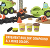 Play-Doh Wheels Gravel Yard Construction Toy with Non-Toxic Pavement Buildin' Compound Plus 3 Additional Colors