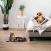 Kuajun Cat Bed Creative Transformable Cat Cave Cat Beds for Indoor Cats, Cat Tent Cat Hut Pet Mat, DIY Foldable Pet Bed for Cats or Small Puppy, Fur Comfortable with Machine Washable Kitten Bed