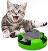 Pasking Interactive Cat Toy, Catch The Mouse Cat Toy with a Running Mouse and a Scratching Pad, Cat Scratcher Catnip Toy, Quality Kitten Toys, Green