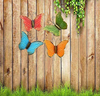 GIFTME 5 Metal Butterfly Wall Art Decor Set of 4 Colorful Garden Wall Sculptures