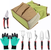 Dadoudou Garden Tool Set, 7 Pcs Heavy Duty Gardening Hand Tool Set with Pruning Shear, Non-Slip Handle Tools,Gardening Gloves and Storage Tote Bag for Men and Women