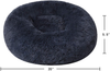 BinetGo Calming Cat and Dog Beds，20/24/32 inches Dog Bed, Black/Pink/Beige Puppy Bed ,Original Calming Donut Cat and Dog Bed in Shag Fur– Machine Washable, Anti Slip Waterproof Bottom