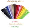 Nylon Coil Zippers, CDDLR 100PCS 9 Inch Colorful Sewing Zippers for Sewing Crafts Tailor and Clothing(20 Colors)