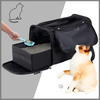 Petleader Collapsible Portable Cat Litter Box Black for Travel Light Weight Foldable