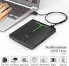 External DVD Drive Guamar 5 in 1 USB 3.0 USB C CD/DVD +/- RW Burner Writer Player Portable Optical Drive for Laptop/MacBook/Desktop/Windows/PC Support SD/TF Card Reader/USB 3.0 Transfers (Black)