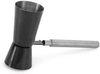 Stainless Steel Black Colored Bar Tools Bar Accessories Peg Measure Jigger with Handle, 30-60 ml