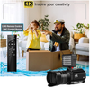 4K Video Camera Camcorder, Ultra HD 48MP 60FPS Vlogging Camera for YouTube 30X Zoom Digital Camera with Touch Screen,Microphone,Auto Focus,Remote Control…
