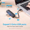 USB Hub, VENTION 3-Port USB 3.0 HUB Ethernet Adapter with RJ45 10/100/1000 Gigabit Network Adapter Compatible with MacBook Mac OS Surface Pro Linux PC 0.5FT