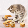 Bread Catnip Toys Kitten Interactive Toys for Cat Lover Gifts Kitty Chew Bite Kick Toys Supplies Baguette Croissant Pretzel Toast Bun Cinnamon Roll Plush Catmint Pet Presents Set of 6
