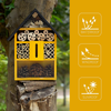 Wooden Insect House, Bee House,Ladybirds House,Handmade Natural Bug Habitat Attracts Bees, Butterflies, Ladybugs,Attract Pollinators to Improve Garden Productivity,Outdoor Garden Backyard Décor