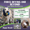 Happy Hoodie for Dogs and Cats - Since 2008 - The Original Grooming and Force Drying Miracle Tool for Anxiety Relief and Calming Dogs
