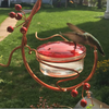 Hummingbird Feeders for Outdoors,Metal Hanging Red Berries Bird Feeder ,Fruit Berry Bird Feeder, Garden Backyard Decorative Bird Feeder for Balcony (Red Berries Hummingbird Feeder)