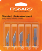 Fiskars 164190-1001 Standard Assortment Blades(2 Number.11,1 Number.10, 1 Number.16, 1 Number.17), 5 Pack