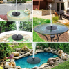 Mademax Solar Bird Bath Fountain Pump, Solar Fountain with 4 Nozzle, Free Standing Floating Solar Powered Water Fountain Pump for Bird Bath, Garden, Pond, Pool, Outdoor