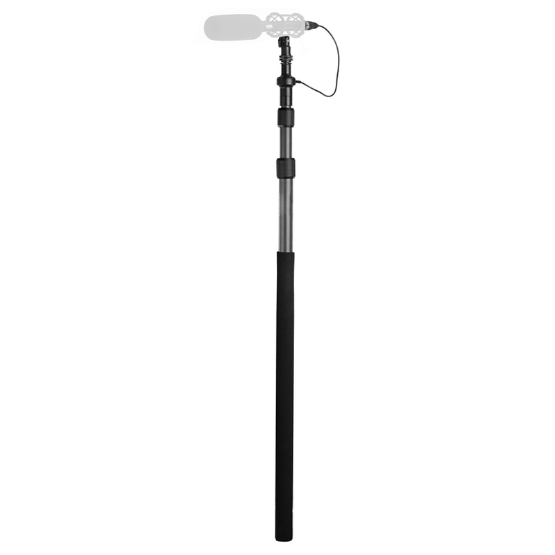 BOYA BY-PB25 Carbon Fiber Foldable Microphone Boompoles with Internal XLR Cable 1M to 2.5M Micro Boom Pole