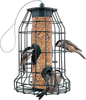 Squirrel Resistant Bird Feeders 22 oz. Large Bird Feeder with 4 Perches For Small Backyard Birds ONLY. Bird Feeder Squirrel Proof / Chew Proof / Rustproof. Fill with Wild Bird Seed for Outside Feeders