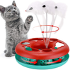 Cat Toys, Cat Toys for Indoor Cats,Interactive Kitten Toys Roller Tracks with Catnip Spring Pet Toy with Exercise Balls Teaser Mouse