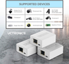 UCTRONICS for Raspberry Pi Zero Ethernet and Power, Micro USB Ethernet/PoE Adapter for Fire TV Stick, Chromecast, Google Mini, and More, IEEE 802.3af Compliant