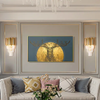 LED Modern Wall Light Crystal Gold Mini Style Living Room Bedroom Iron Wall Sconces 110-120V 220-240V